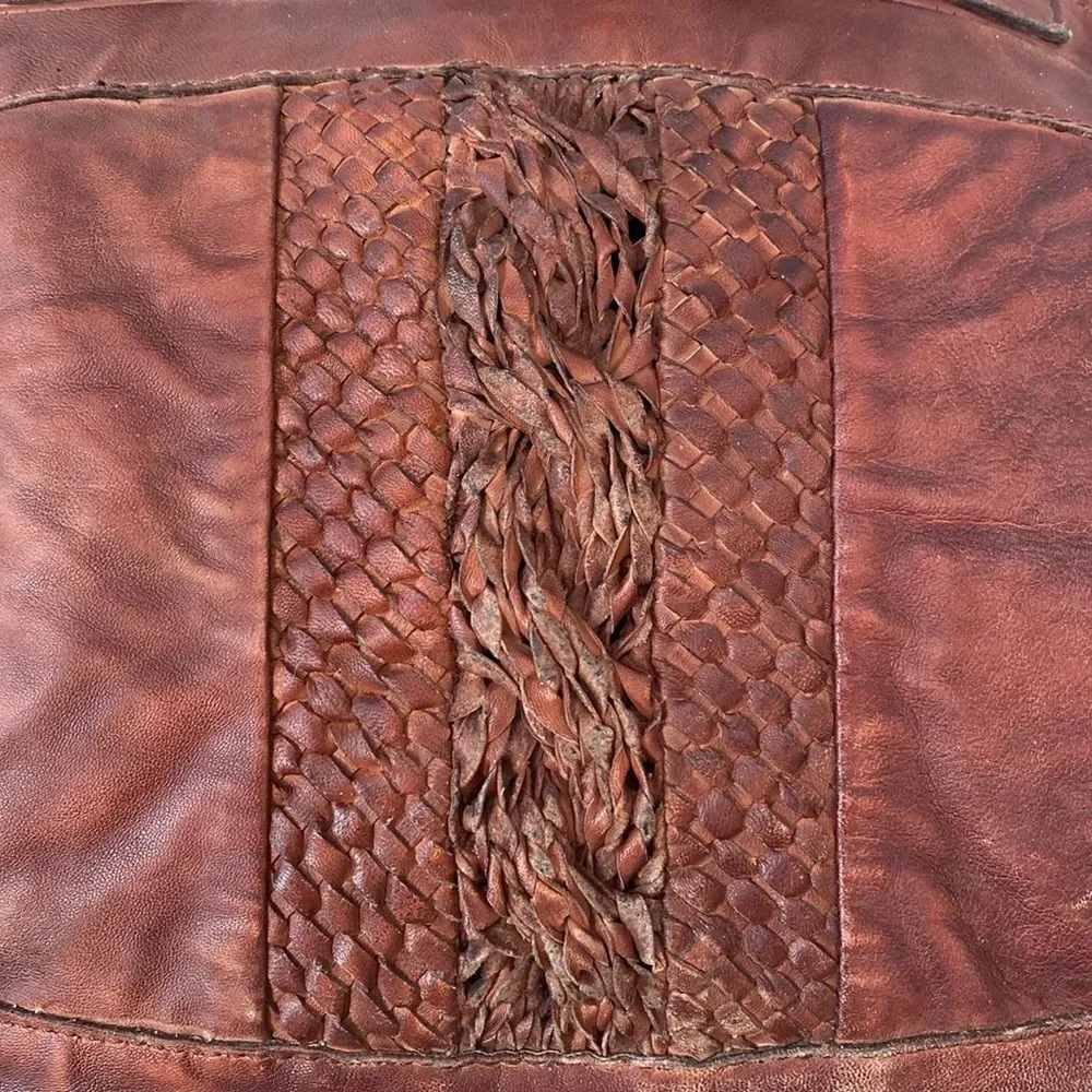 Idyllwind Brown Leather Boston Bag Shoulder Strap & Handles Western Boho Coastal